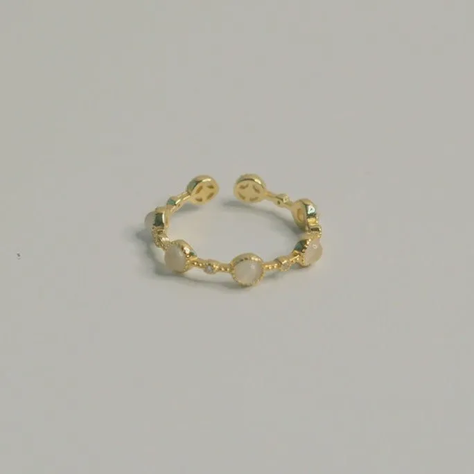 Baroque Opal Ring (Solid Silver)