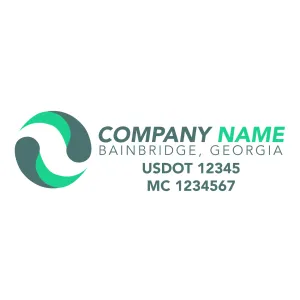 Company Name Truck Door Decal (USDOT), 2 Pack
