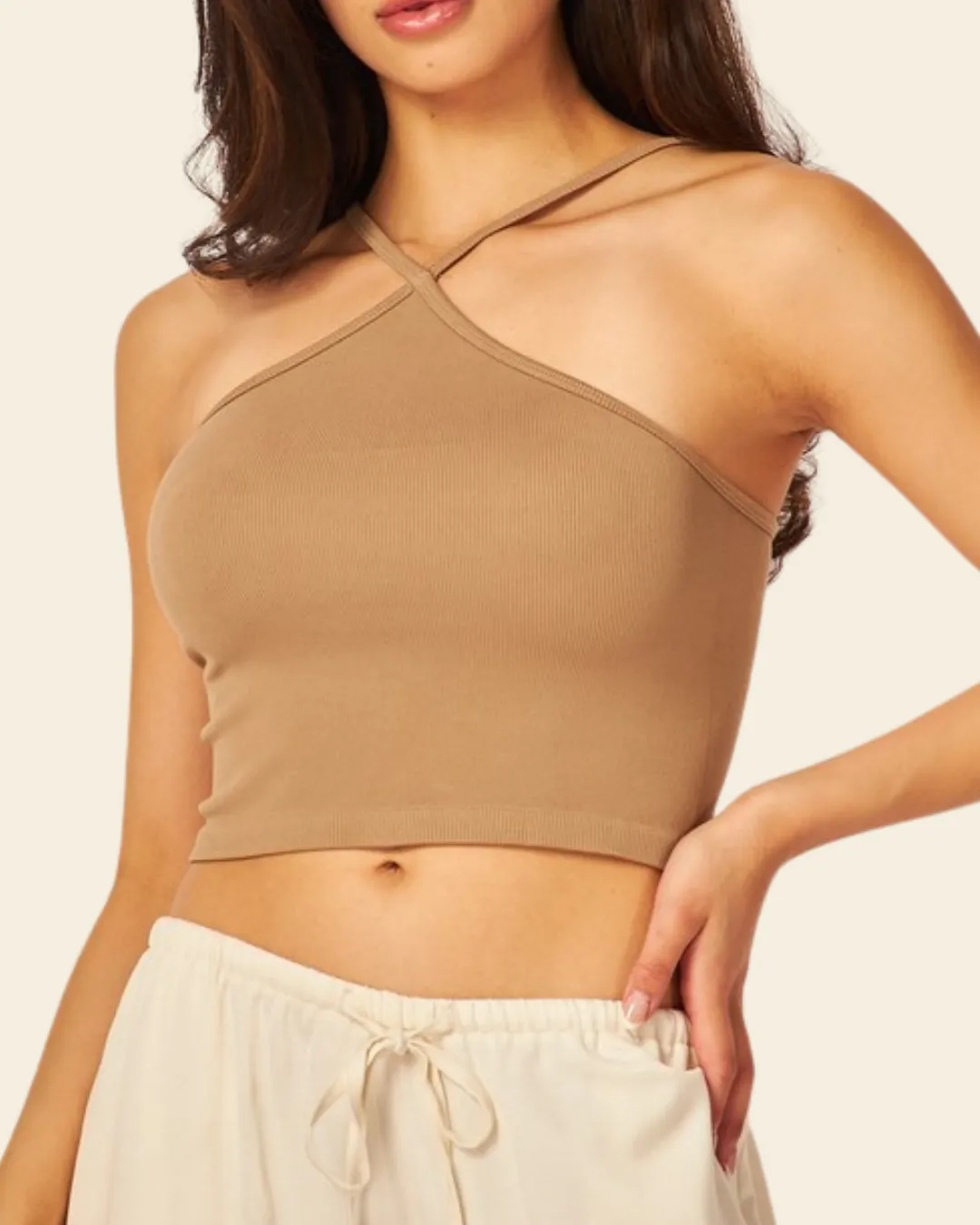 CROSS CROP TOP