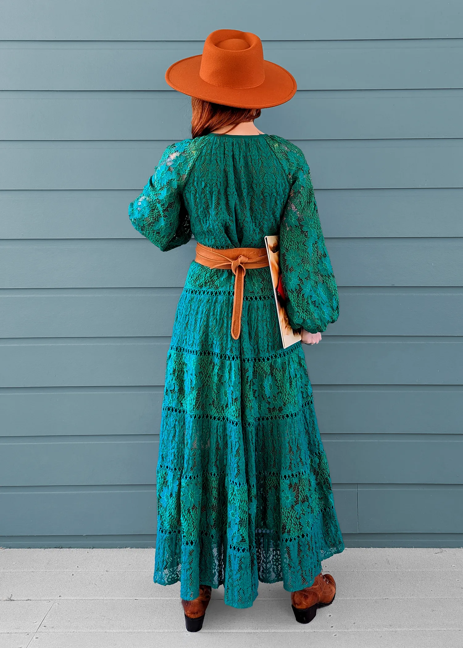 Emerald Sophia Lace Dress