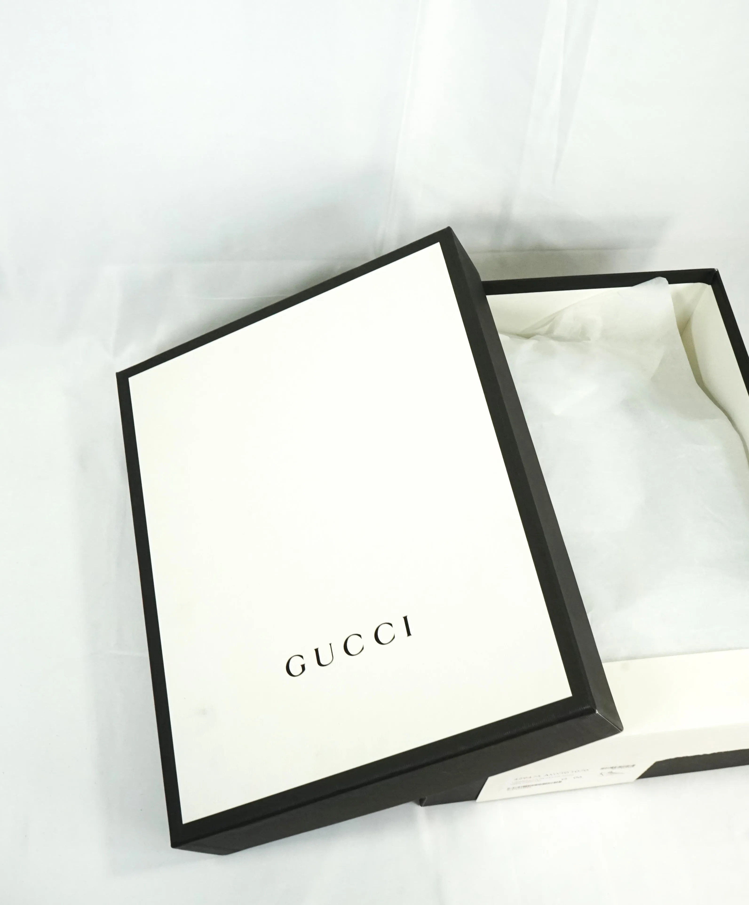 GUCCI -Red and Green Logo Stripe GG High Top Black Sneakers- 6G / 6.5 US