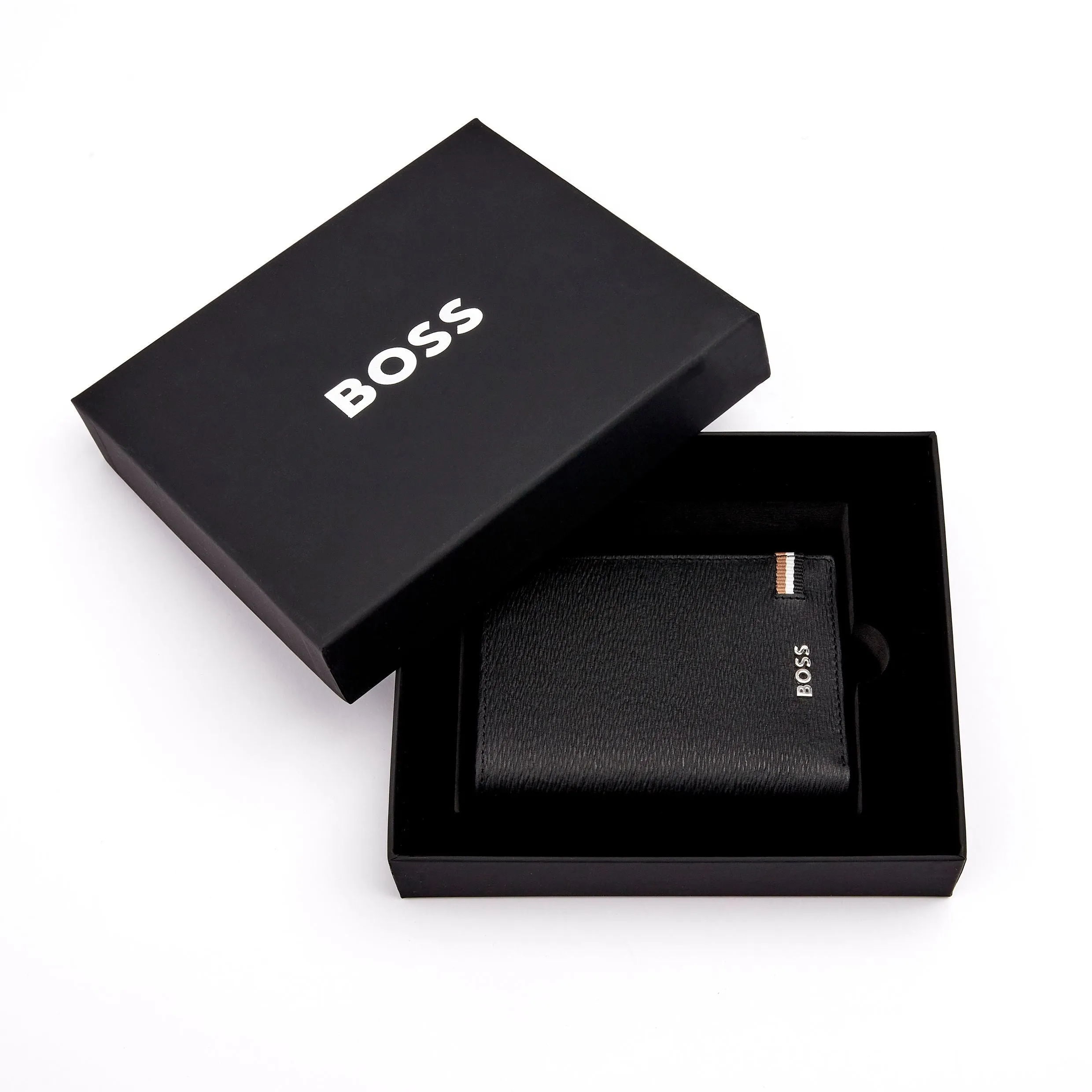 HUGO BOSS HLG421A - Card holder with flap and money pocket Iconic Black
