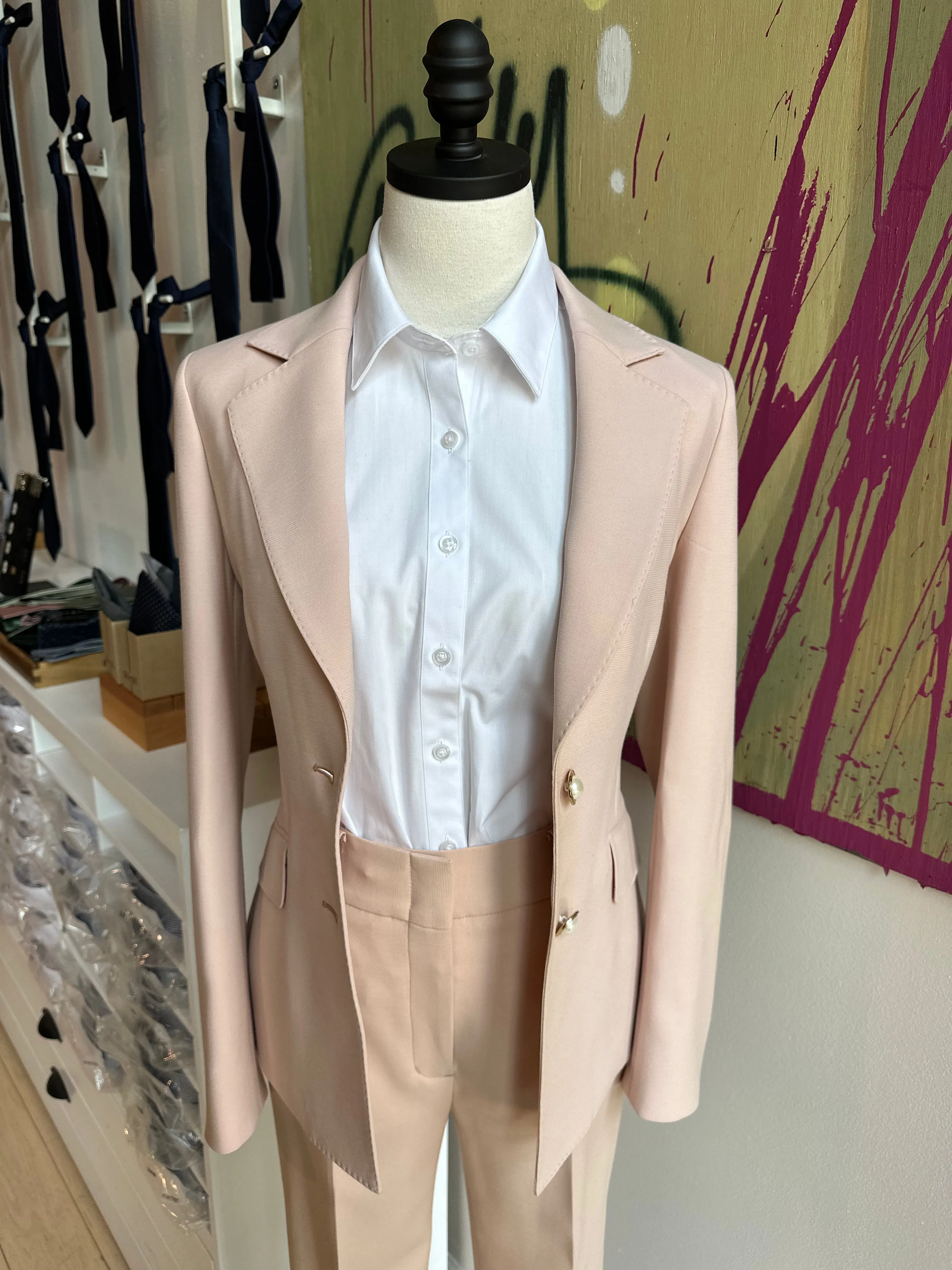 Jolie Blush Pink Feminine Cut Premium Suit