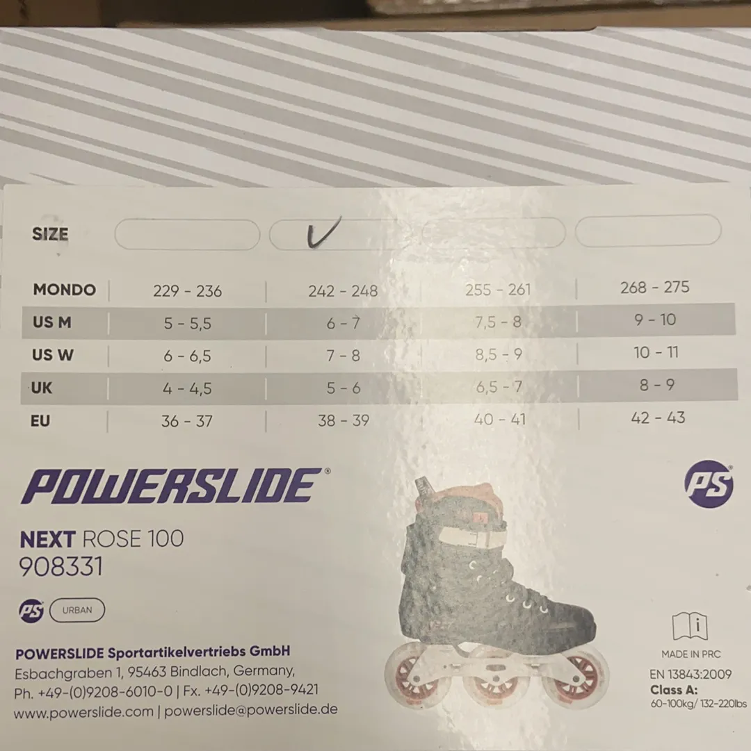 POWERSLIDE NEXT ROSE 100 INLINE SKATES