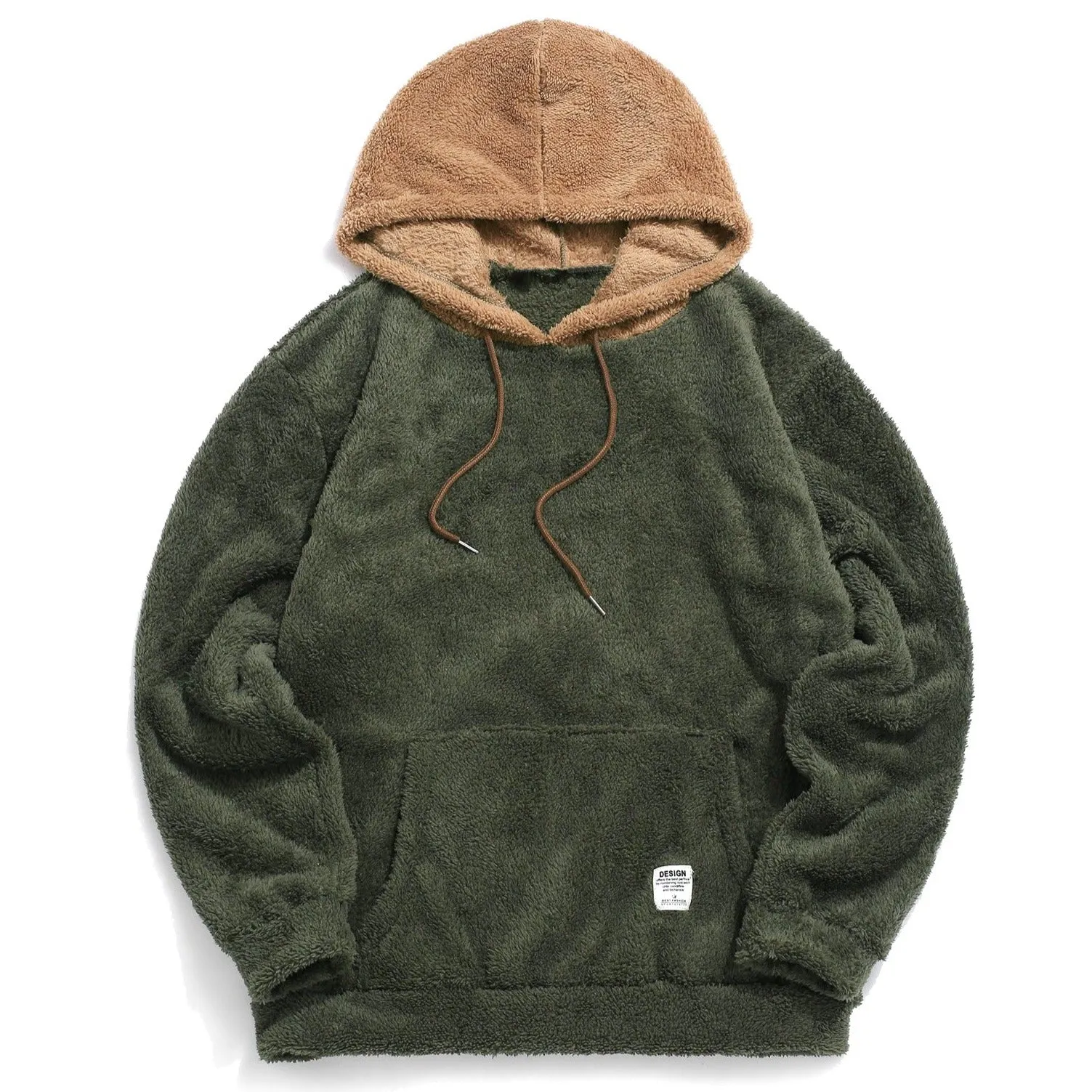 "DESIGN" Sweat-shirt Rouge Hoodie à capuche Molletonné - URB1™