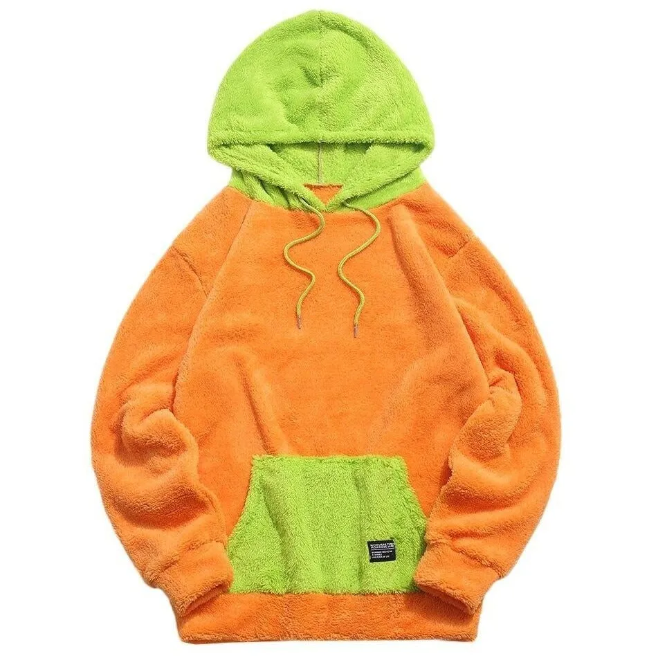 "NOWHERE" Hoodie à capuche Molletonné Marron Rouge - URB1™