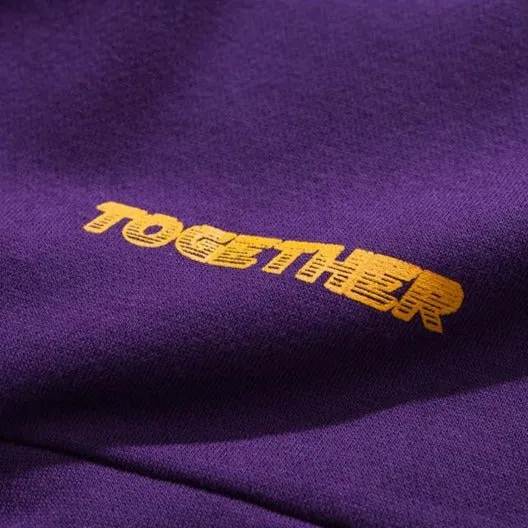 "TOGETHER" Sweatshirt Crewneck Violet Réfléchissant - URB1™
