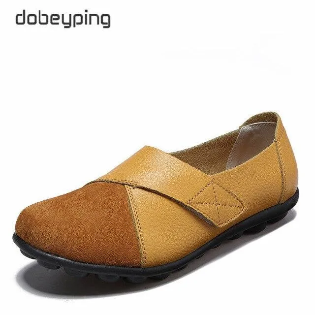 Woman Genuine Leather Women Flats Slip On Women's Loafers