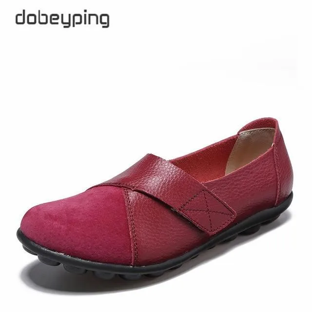 Woman Genuine Leather Women Flats Slip On Women's Loafers